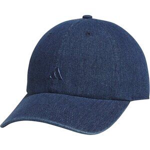 Adidas Womens Medium Blue Denim Saturday Baseball Adjustable Cotton Athletic Hat